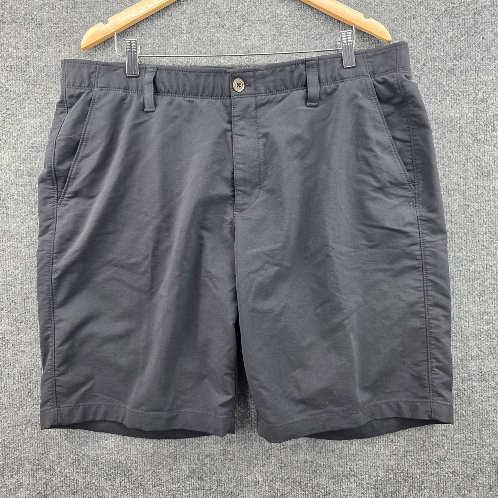 Under Armour Mens Loose Fit Golf Shorts Black Size 40 Performance Activewear